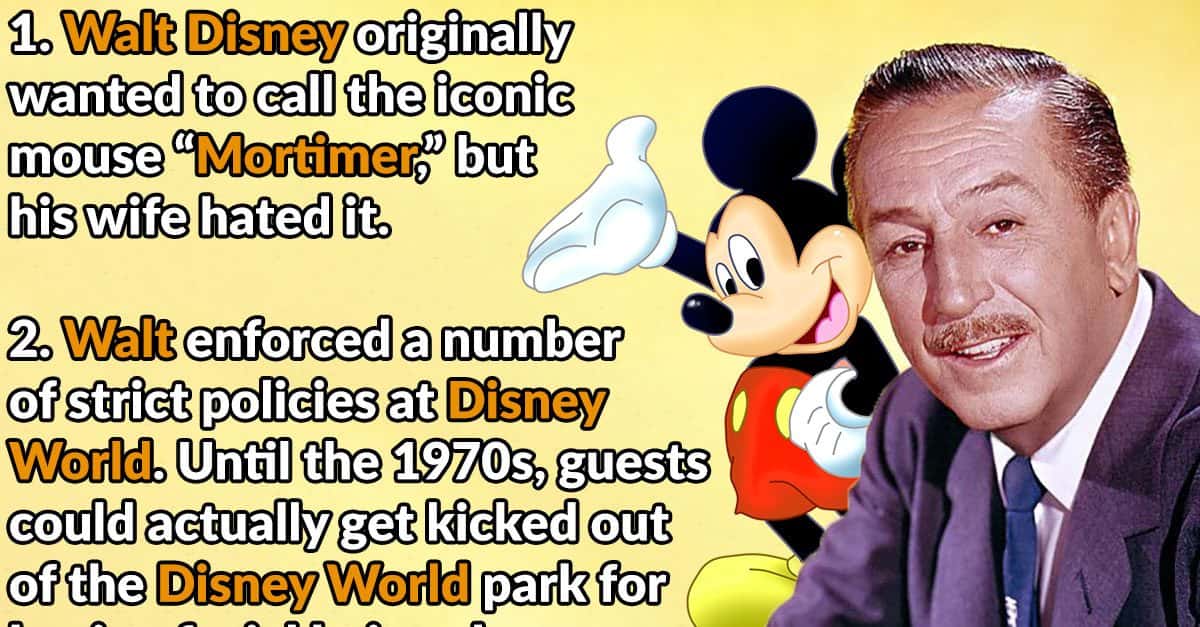 46 Magical Facts About Walt Disney