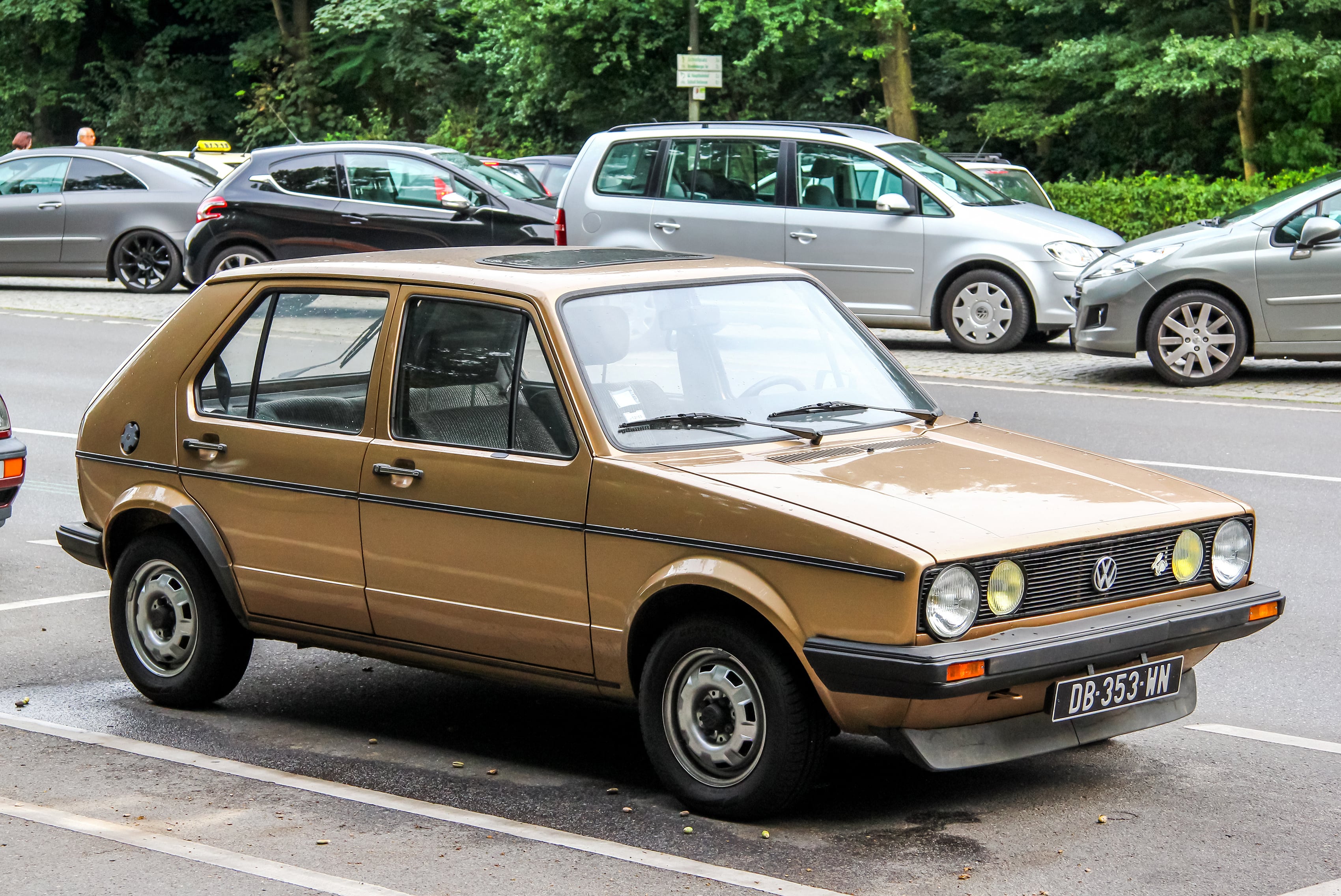 Golden brown Vw Rabbit