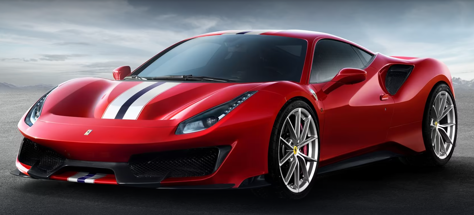 Red Ferrari 488 Pista