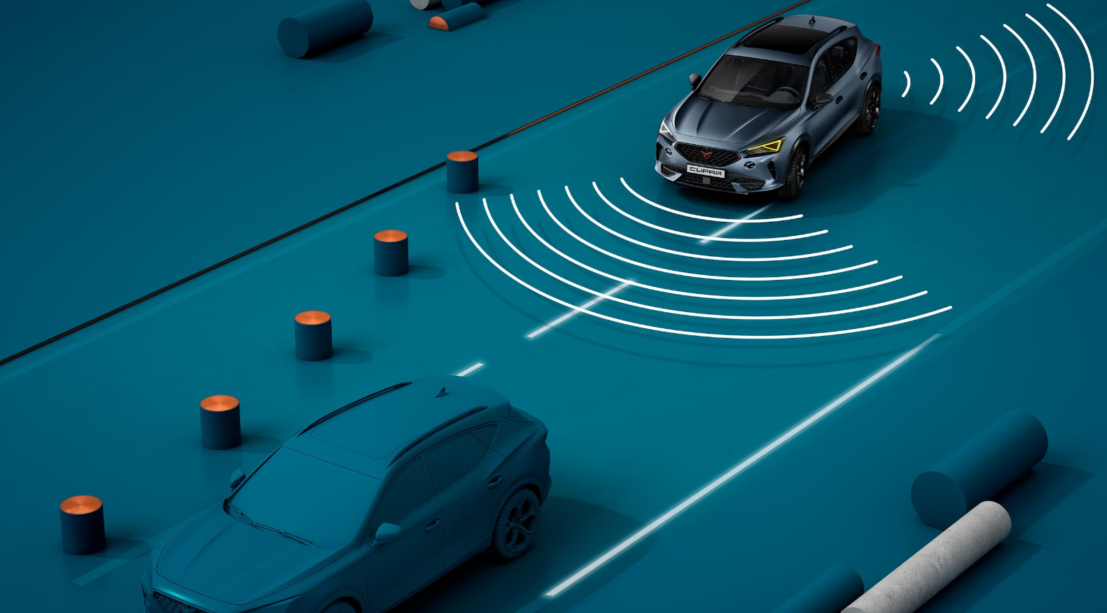 Cupra Formentor Lane assist graphic