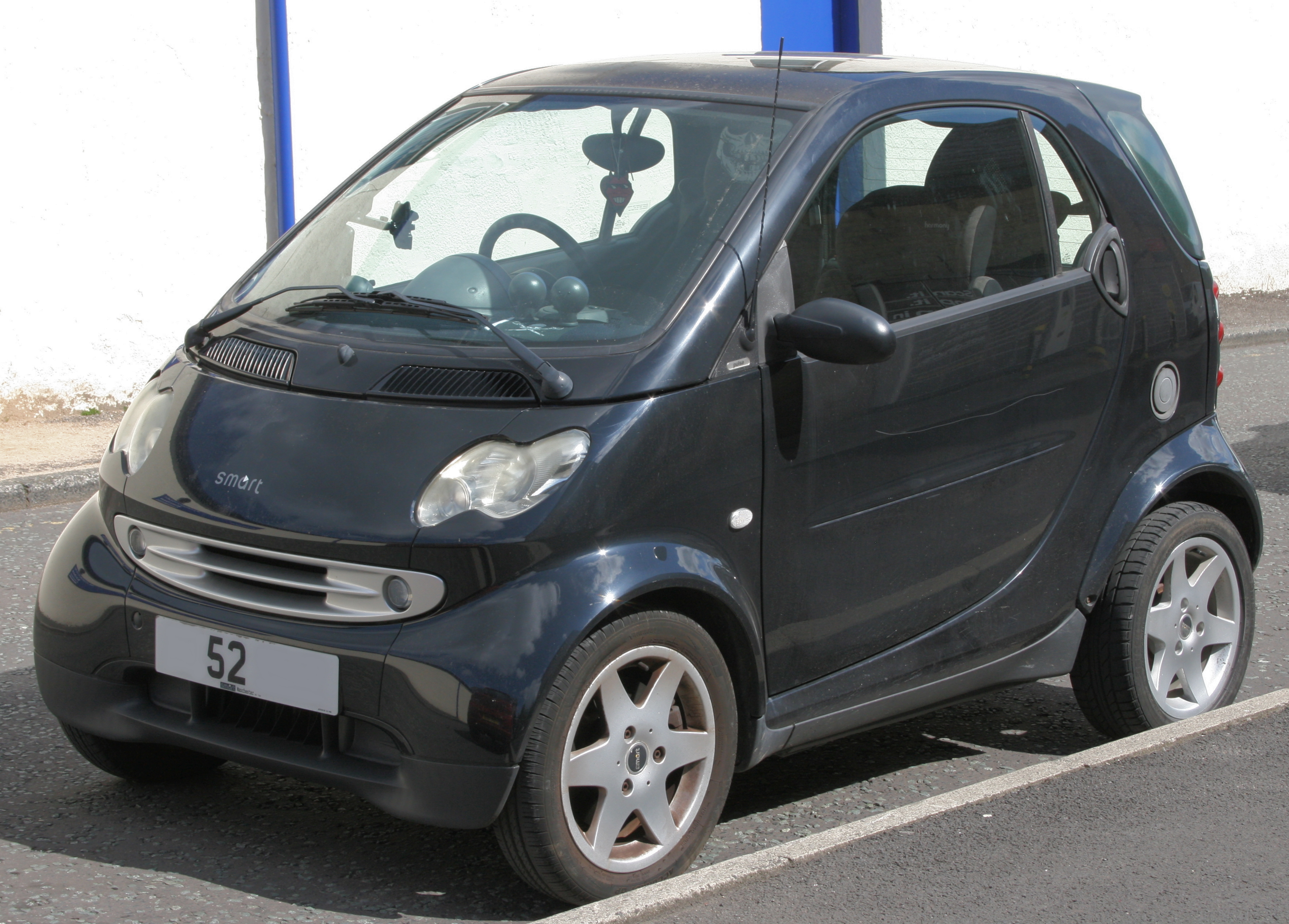 Black 2002 Smart Car
