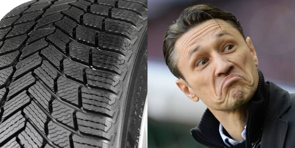 tire and impressed man slit image