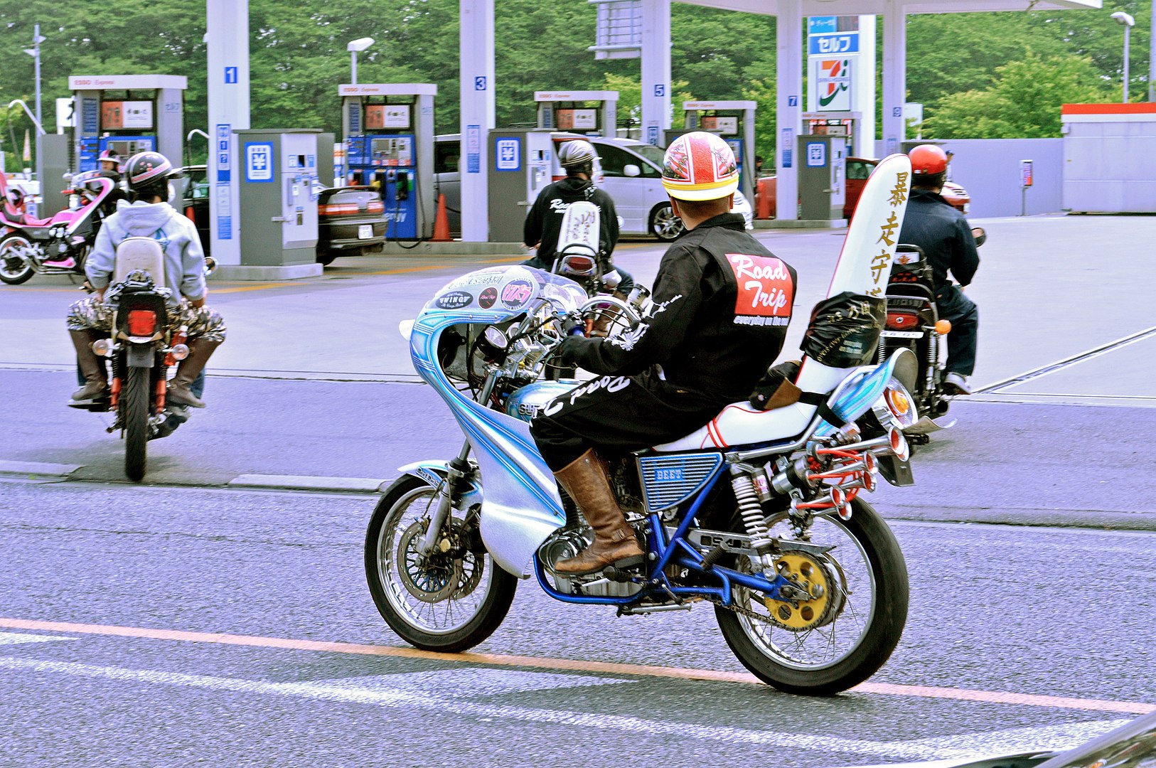 Japanese bosozoku motorbikes