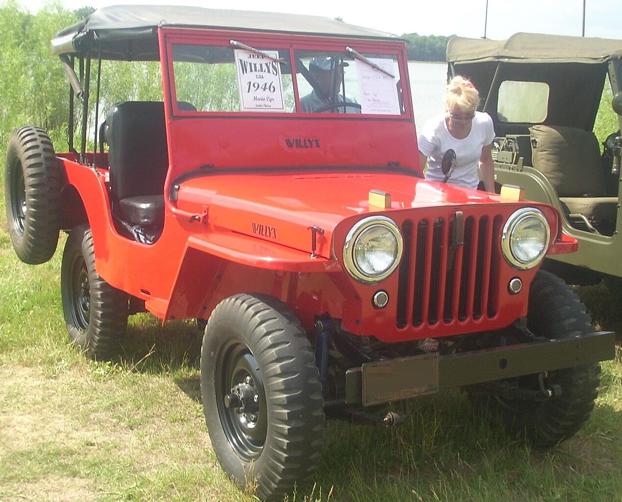 1946 Jeep CJ photographed in Laval, Quebec, Canada - 2010
