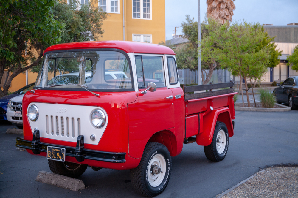 Very nice example of a red Jeep FC-150