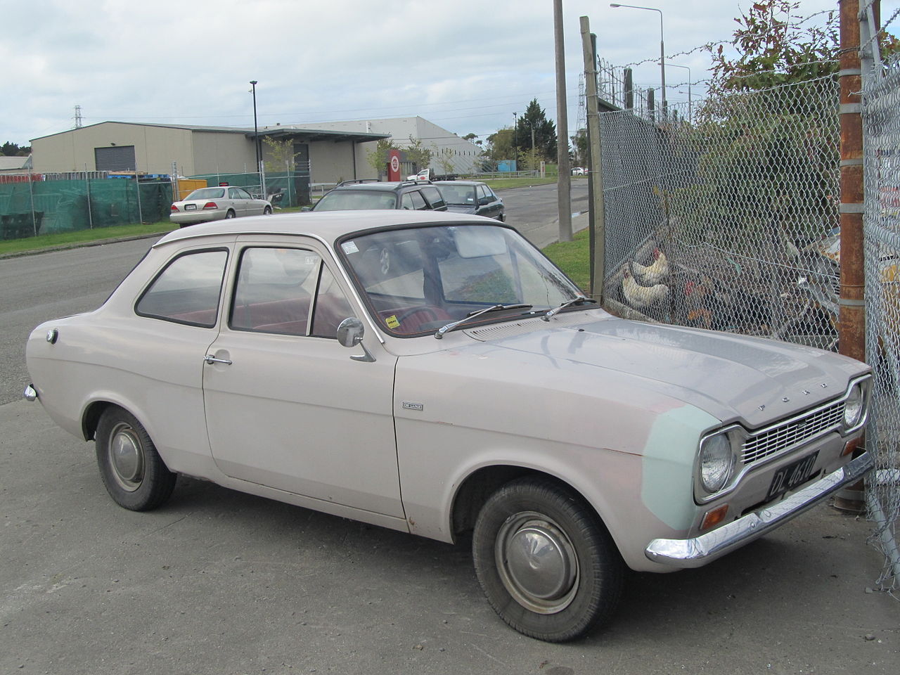 Image of white 1968 Ford Escort Deluxe