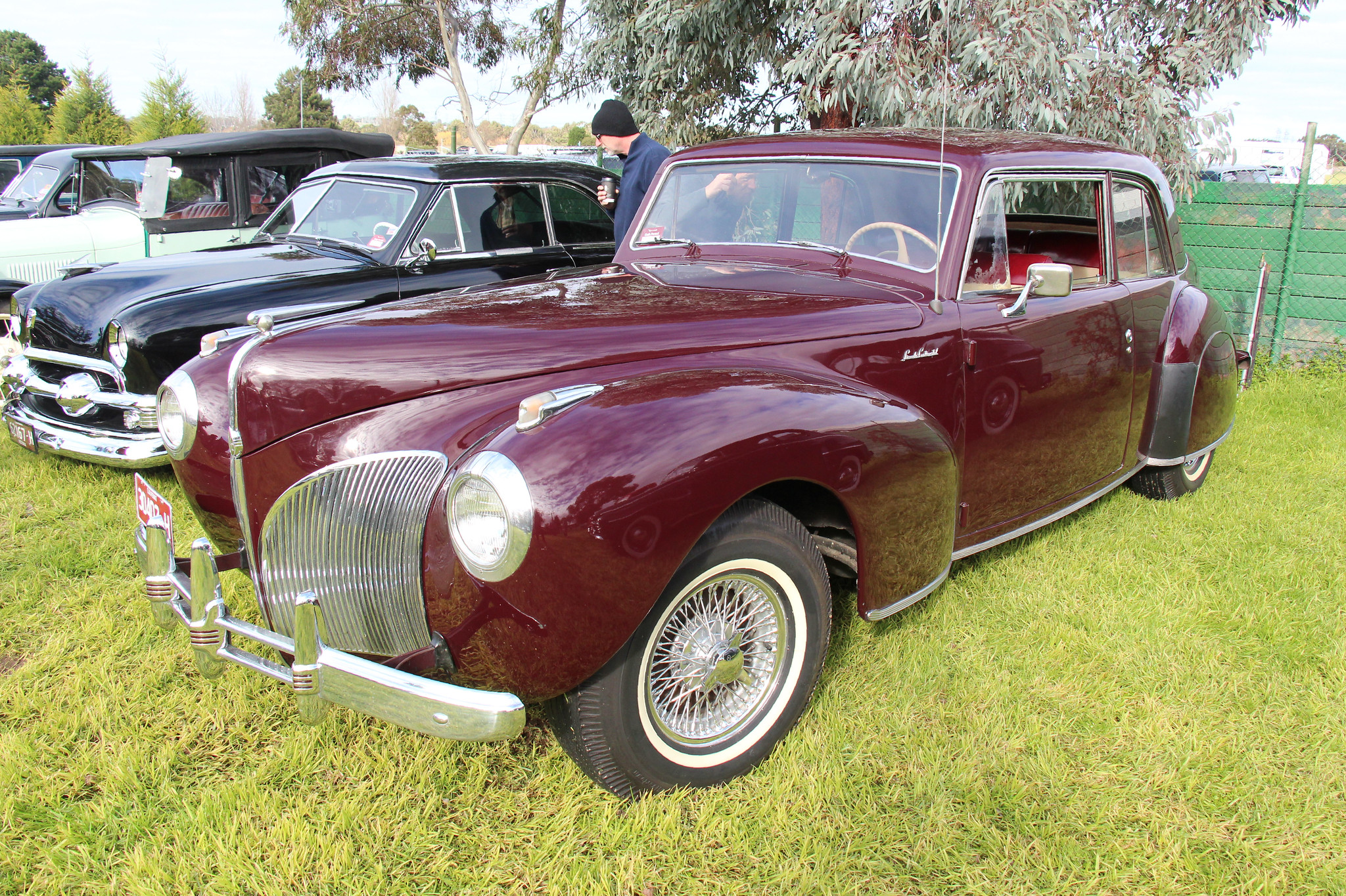 Image of burgundy 1941  Lincoln Continental