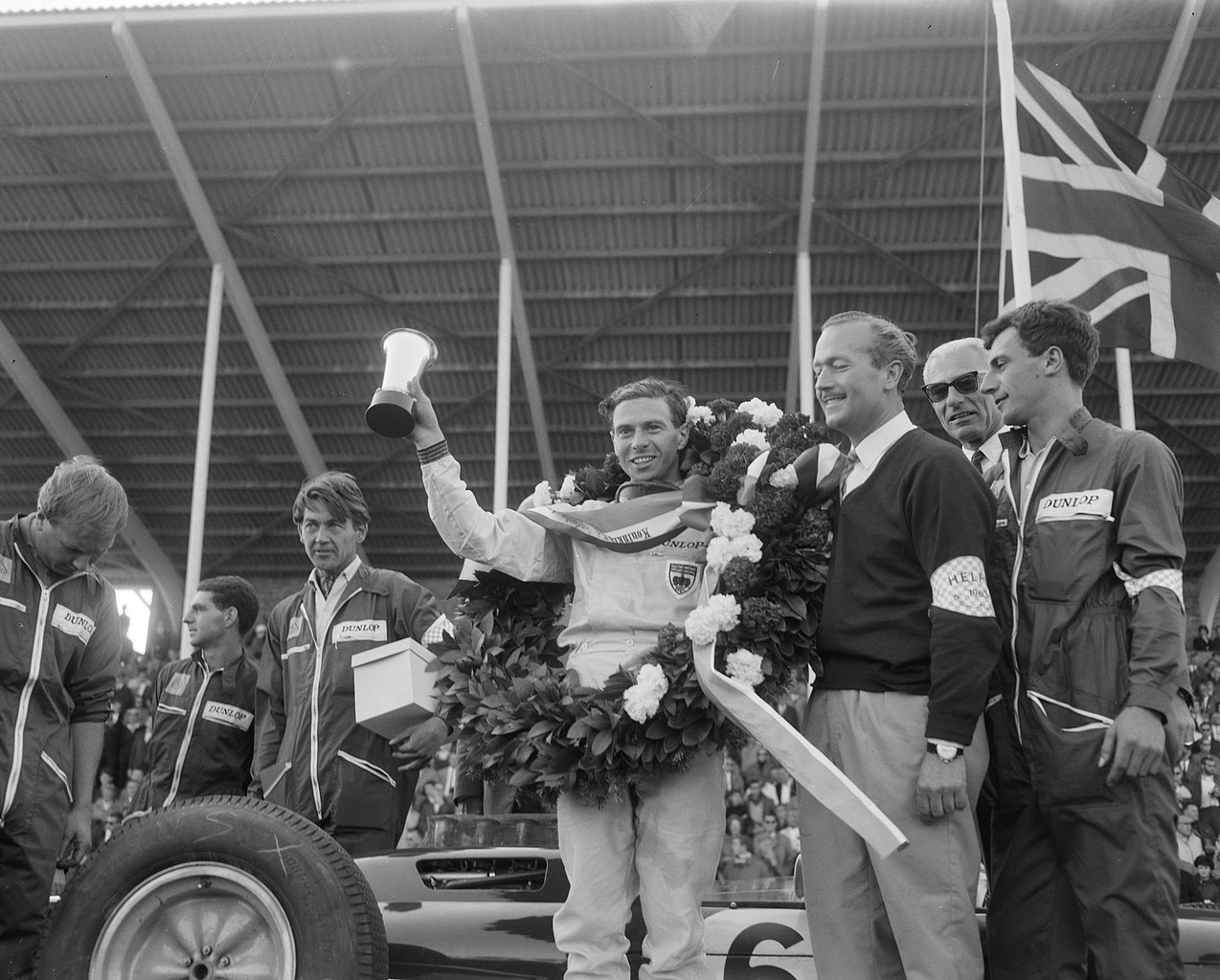 Jim Clark winner of the Dutch Grand Prix in 1963