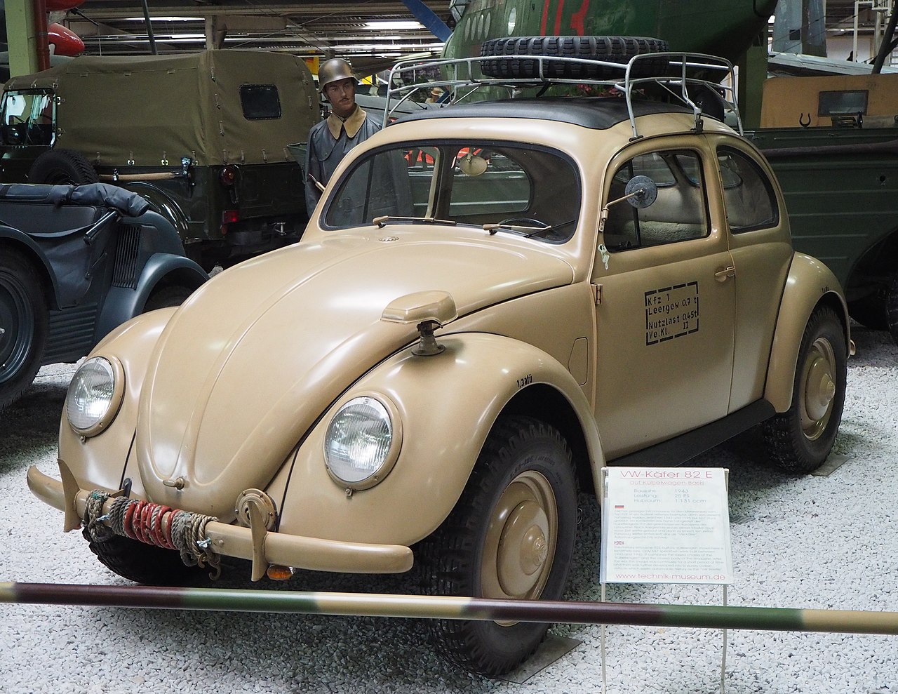 1943 light brown Volkswagen Beetle