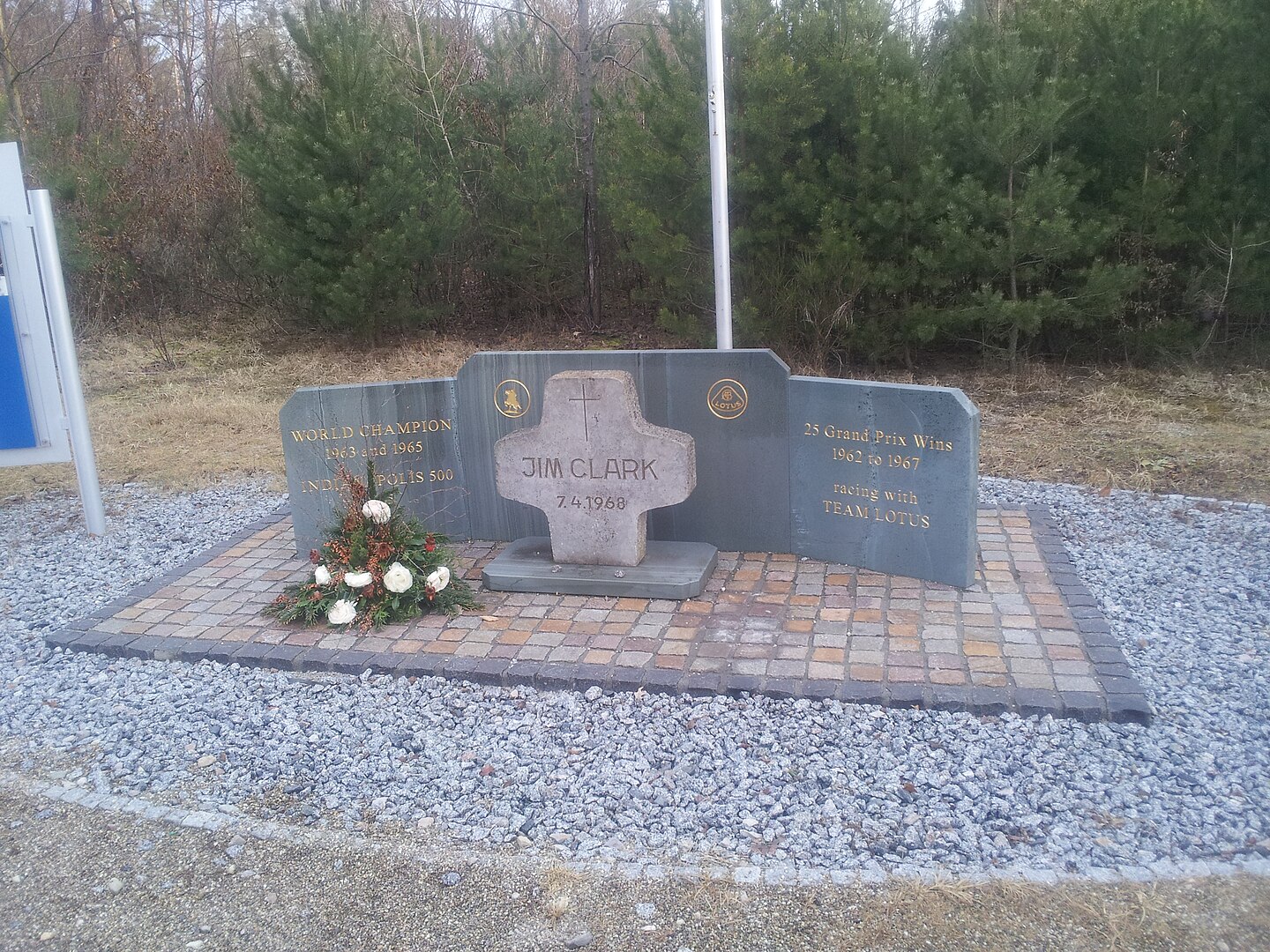 Jim Clark  Tribute memorial at Hockenheimring