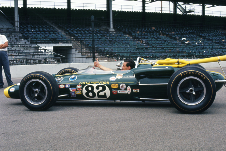 Jim Clark at the Indianapolis 500, May 1965