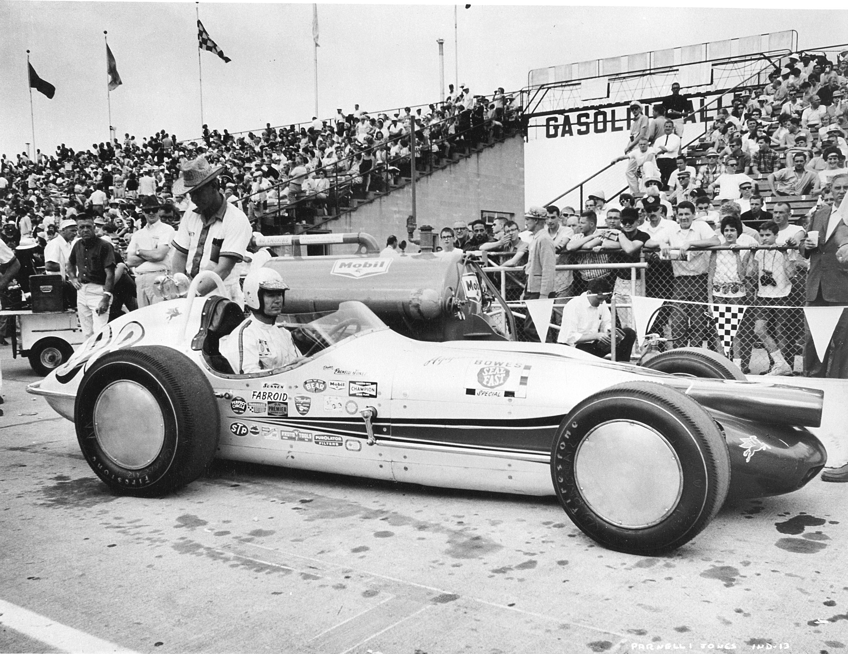 1963 Indianapolis 500 Indy Car winner Parnelli Jones at the 1964 race