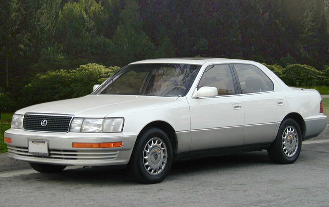 1989 - White Lexus LS 400 (front- left)