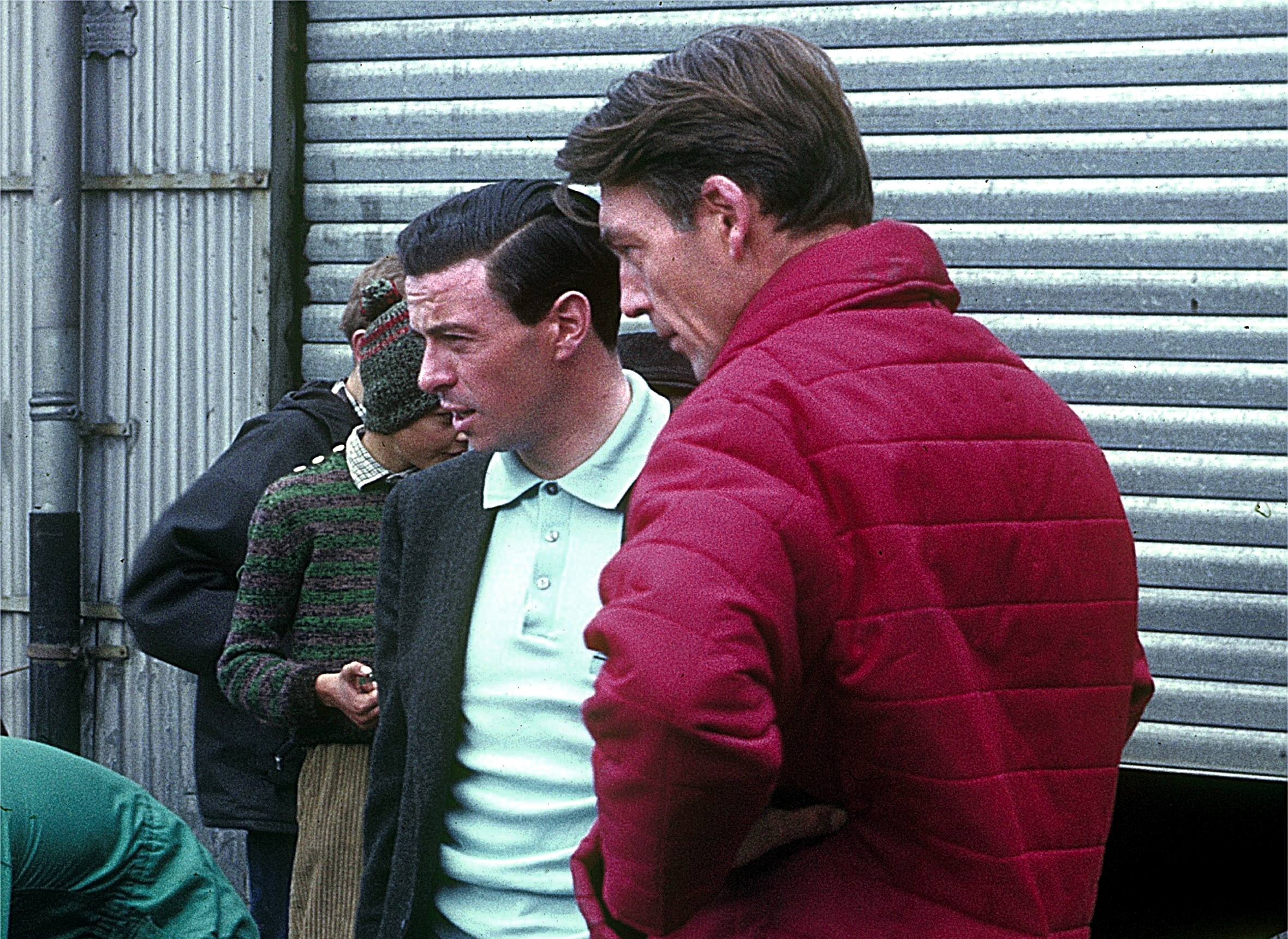 Jim Clark in blue shirt