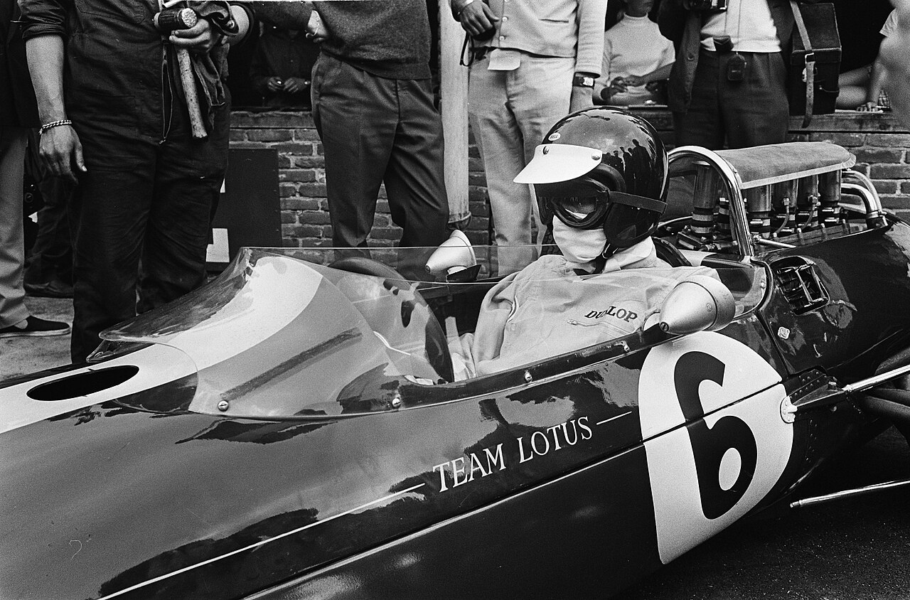 Zandvoort Grand Prix, Jim Clark (Team Lotus) before the start
