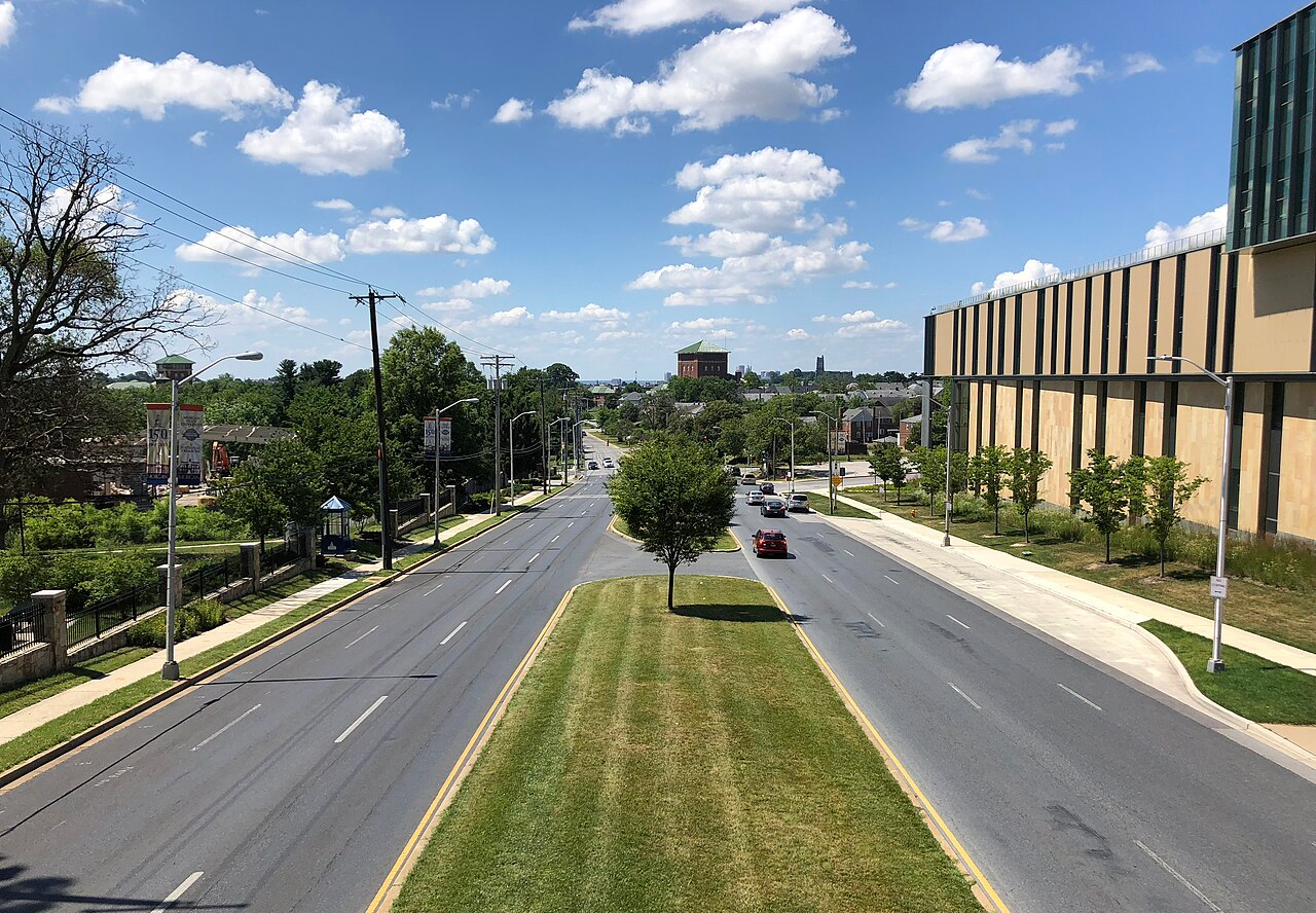 View south along Maryland State Route 41