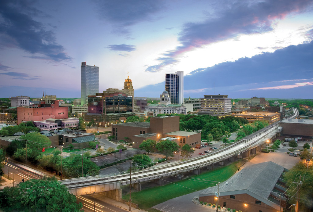 A view of downtown Fort Wayne, Indiana