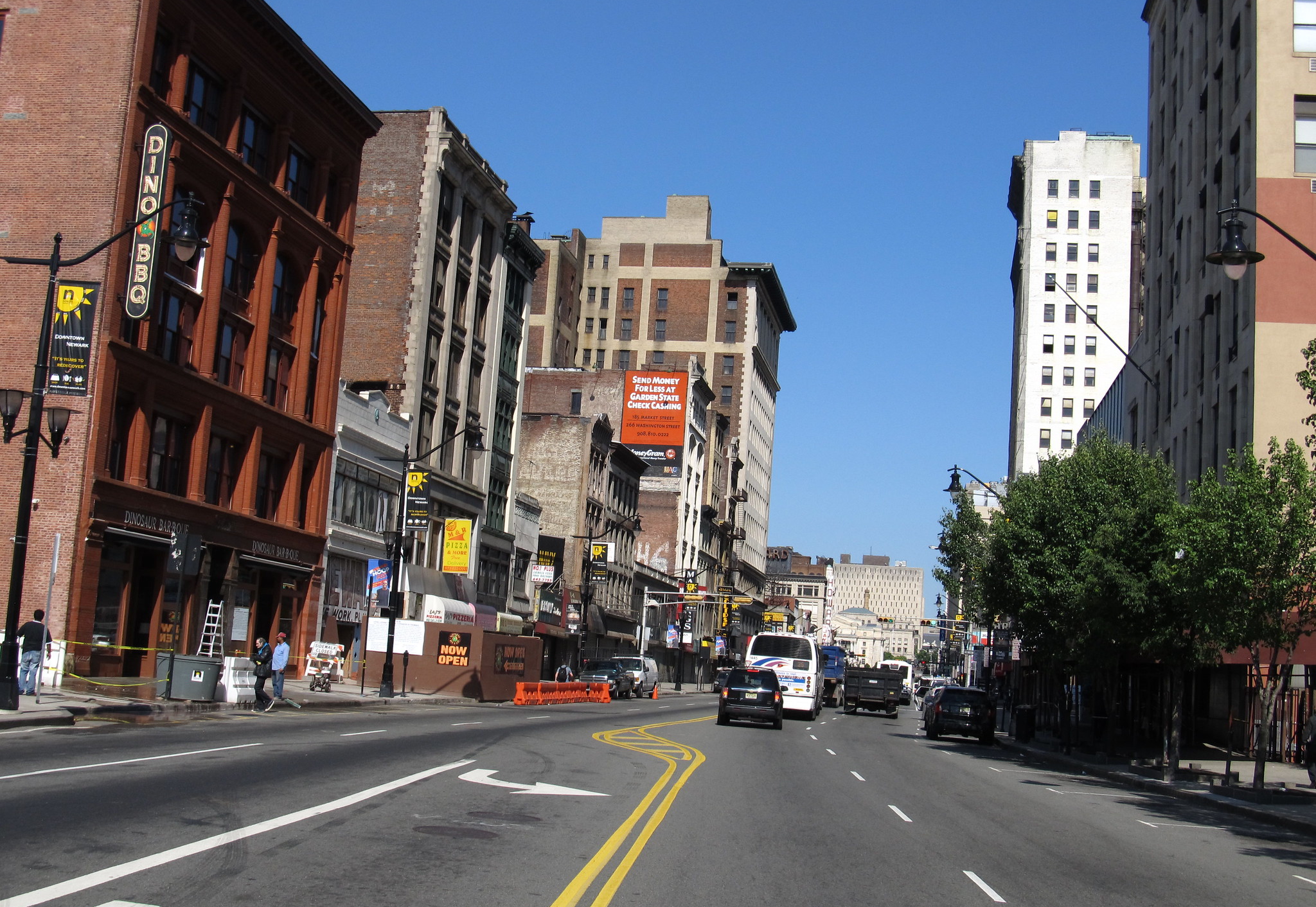 Crowded Downtown in Newark, New Jersey