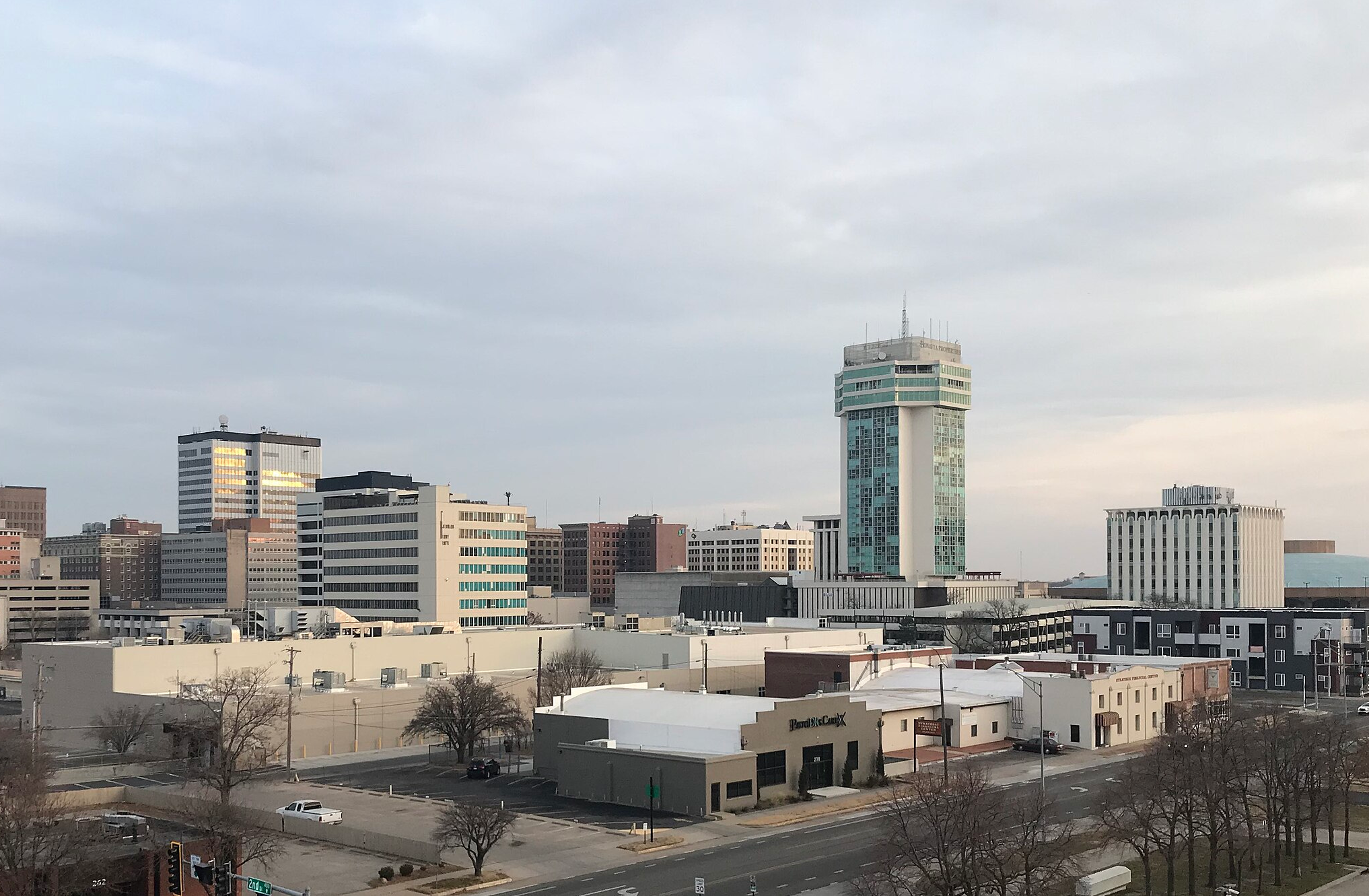 A skyline located in Wichita, Kansas