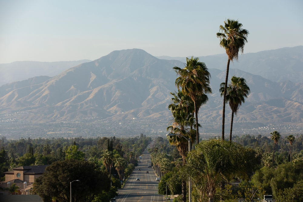 Afternoon view of San Bernardino Mountain in California