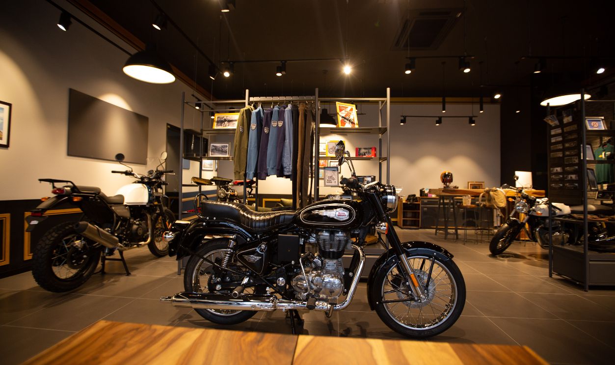 Royal Enfield in showroom