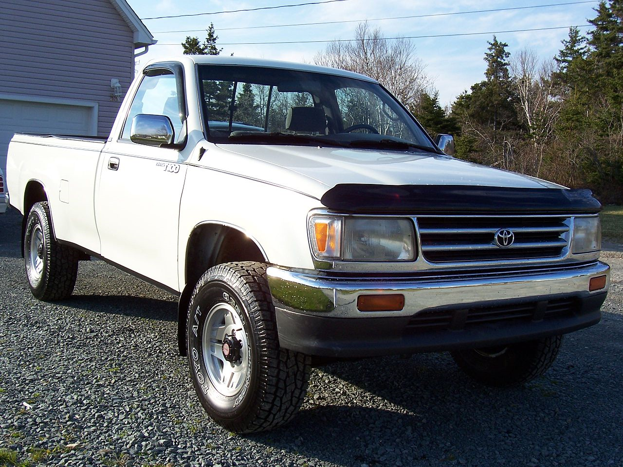 1993 White Toyota T100 4X4 SR5.