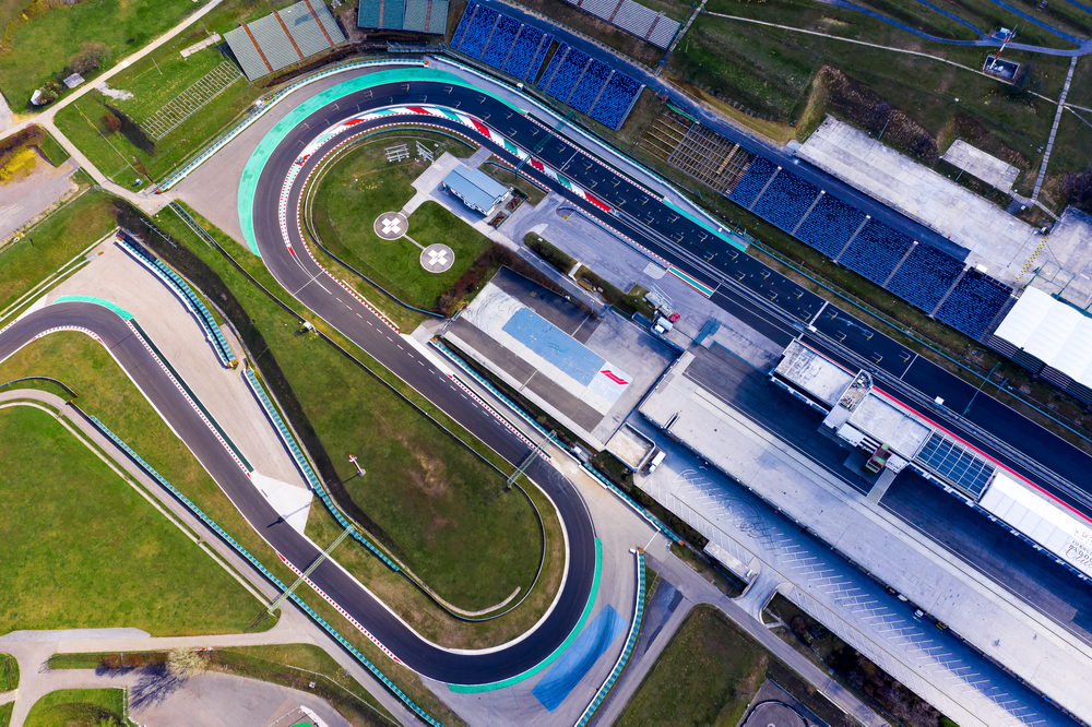 Aerial View of Hungaroring, Official Formula 1 race track
