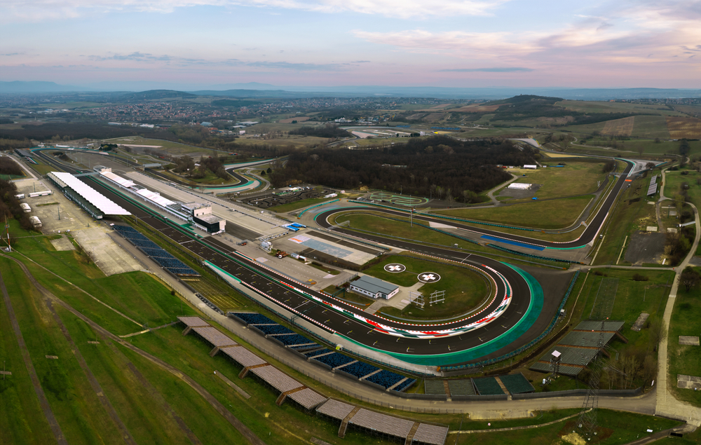 Aerial View of Hungaroring, Official formula 1 race track
