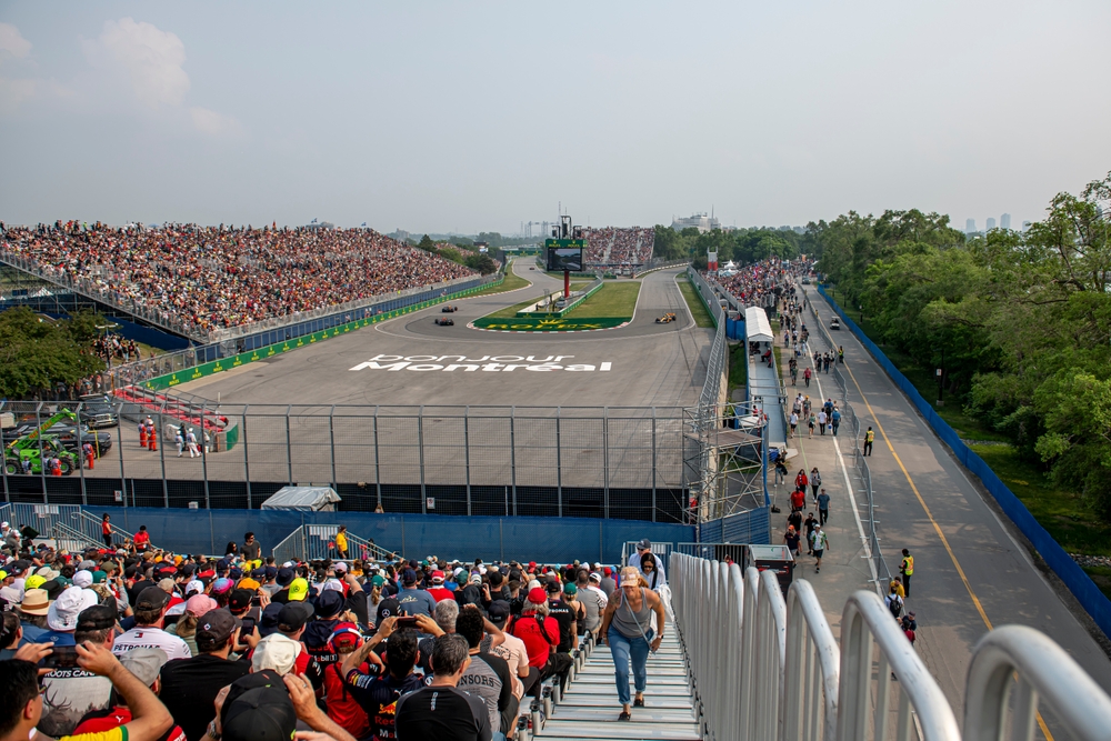 Lando Norris competes at Canadian Grand Prix at Circuit Gilles Villeneuve