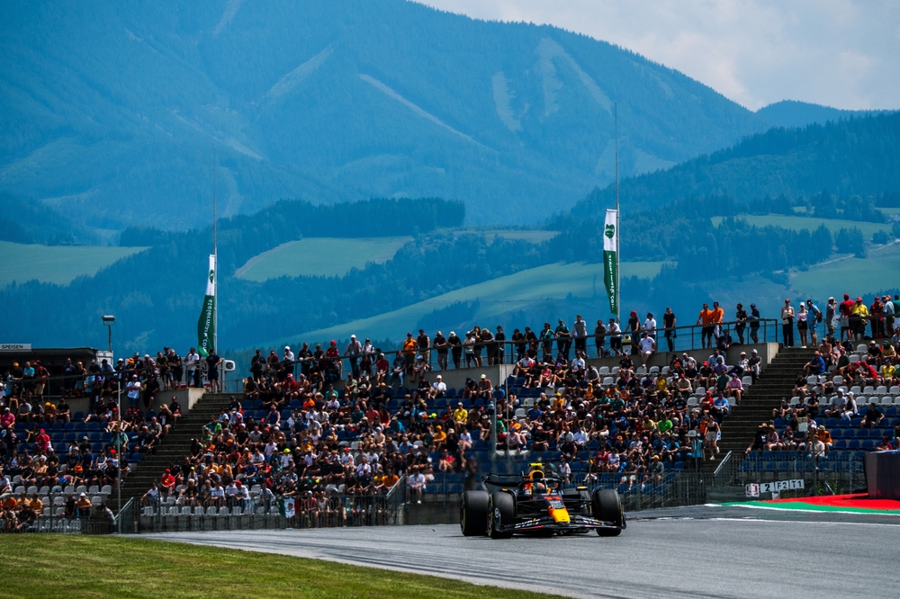 Sergio Perez during the Formula One Austria Grand Prix