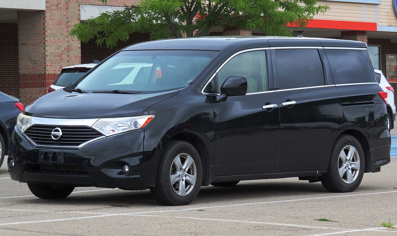 Image of black 2015 Nissan Quest Sv, Front Left, 08-25-2023