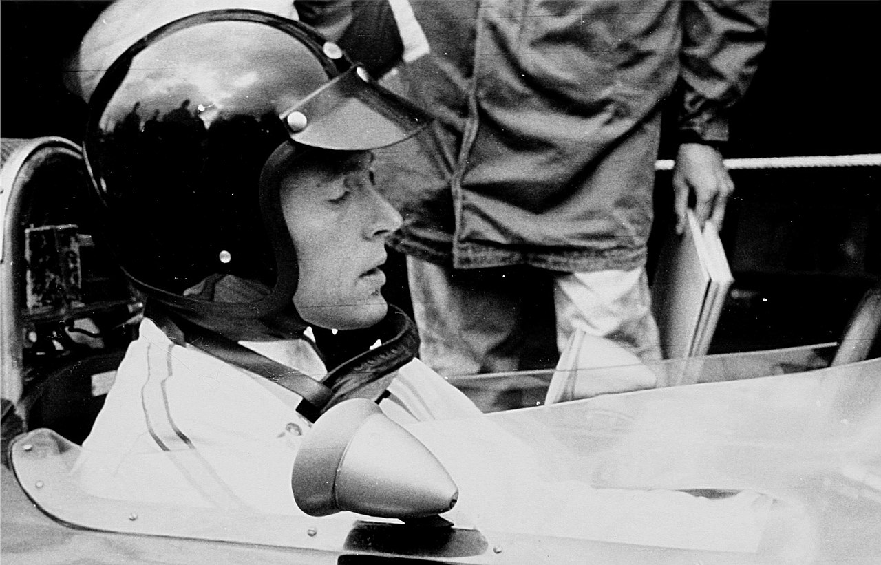 Dan Gurney in race car