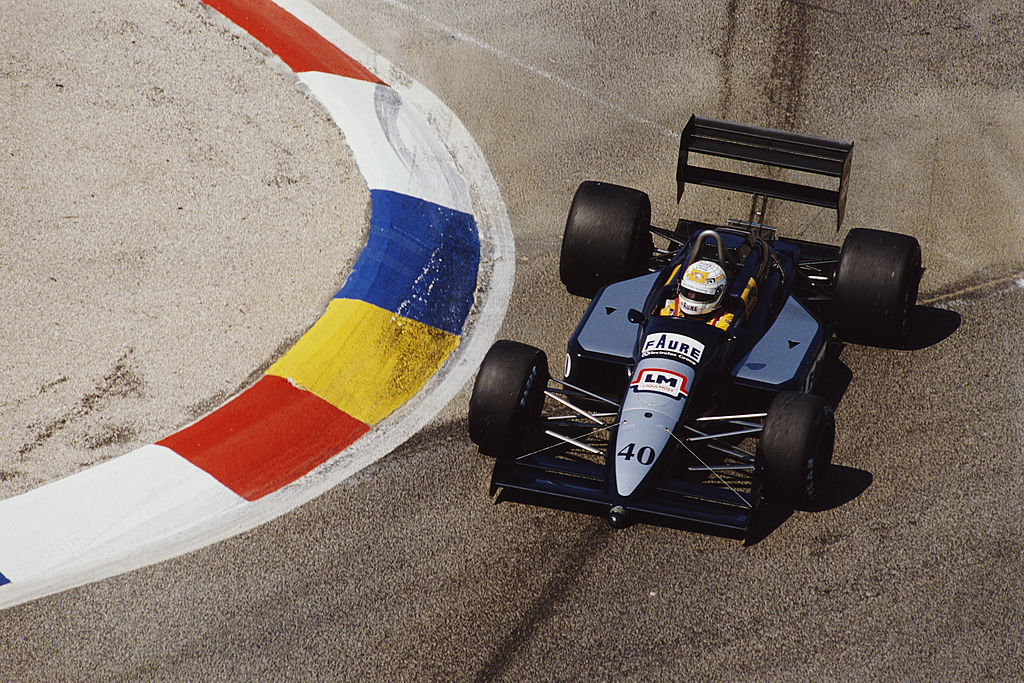 Gabriele Tarquini in a race car 1989