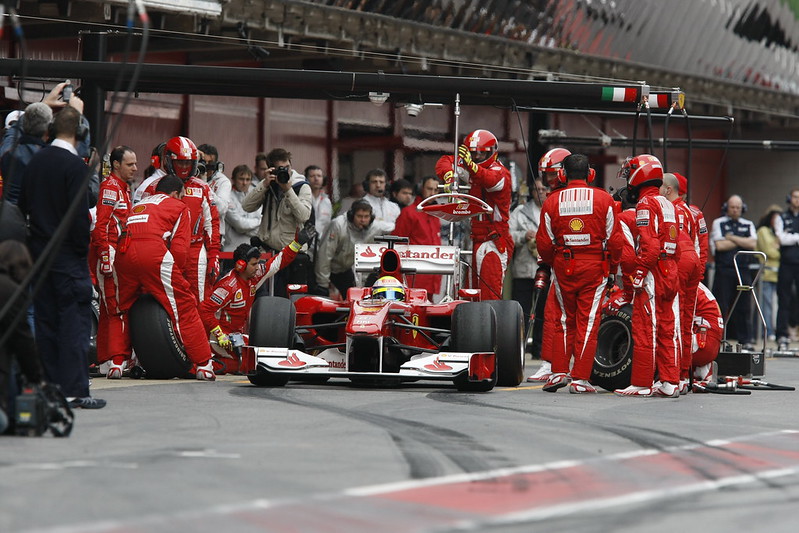 Formula 1 Ferrari pit stop