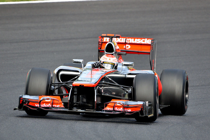 Vodafone McLaren Mercedes racing car