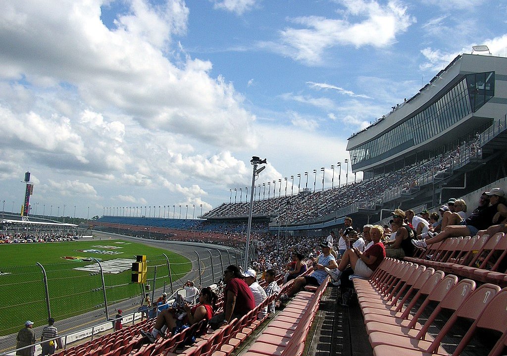 Audience waiting for NASCAR race to start
