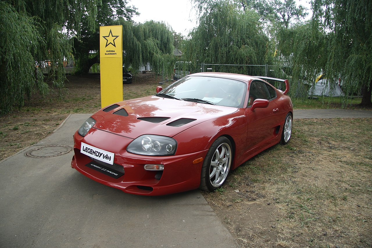 Red Toyota Supra