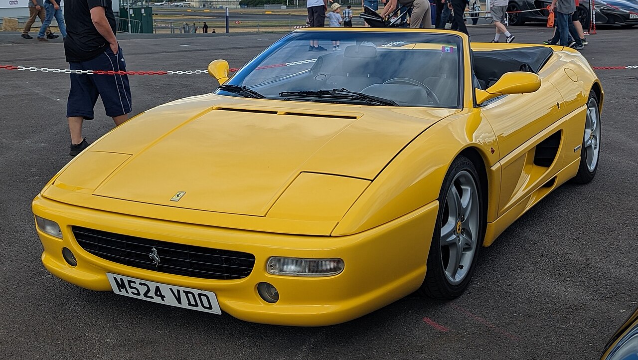 Yellow Ferrari F355 Spider 