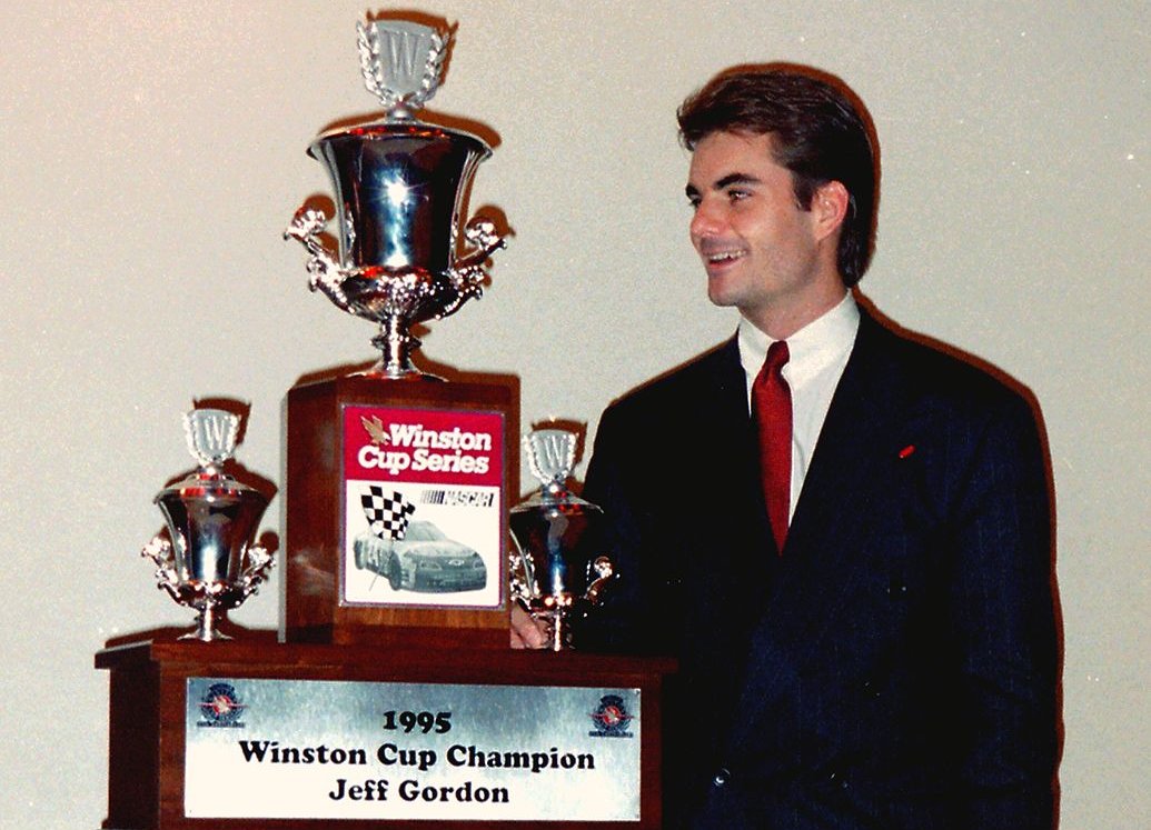 Jeff Gordon in a suit