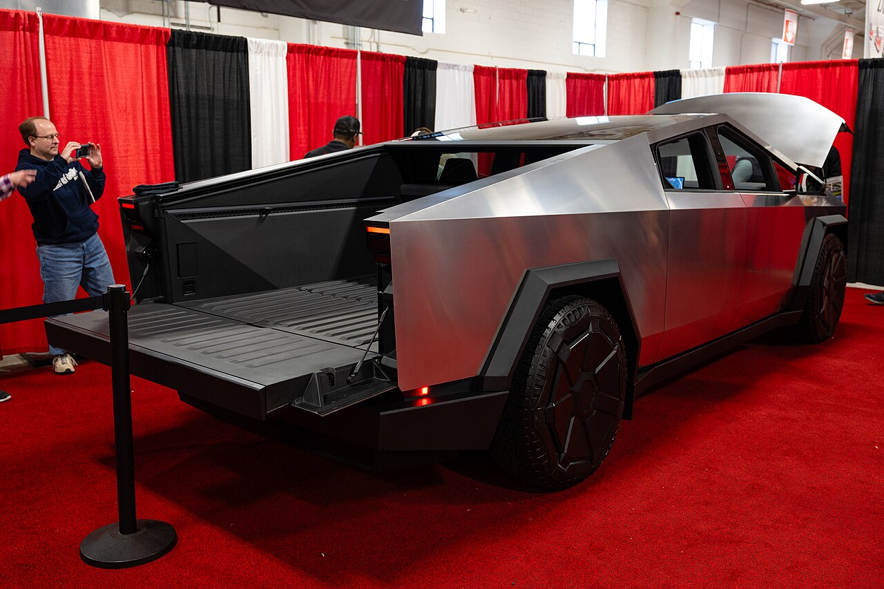 Tesla Cybertruck at 2024 Cleveland Auto Show.