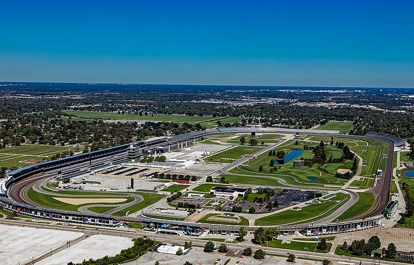 Aerial of Indianapolis Motor Speedway
