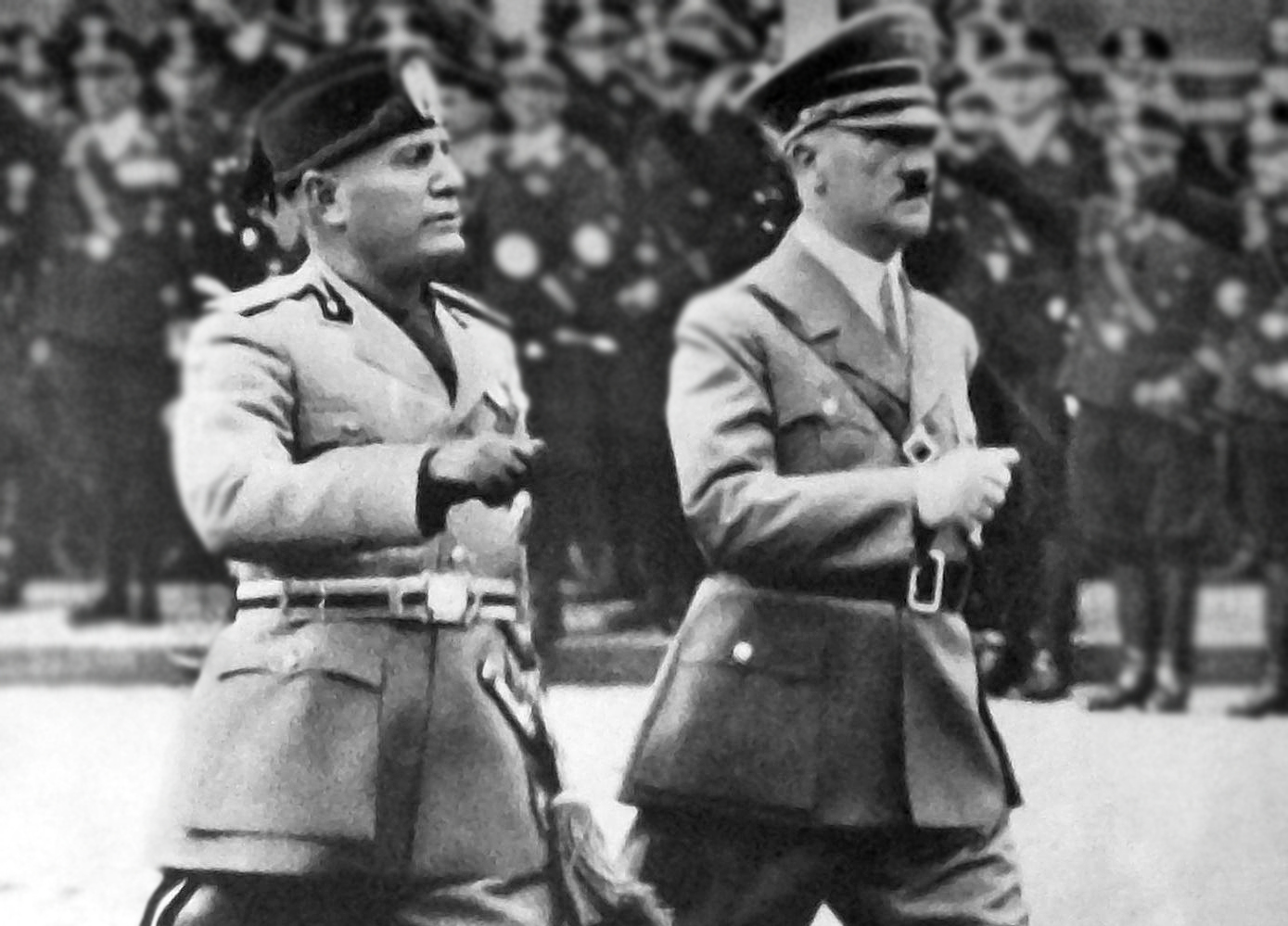 Mussolini and Hitler in Berlin
