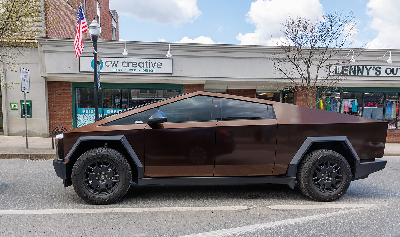 Tesla Cybertruck In Barre, Vermont