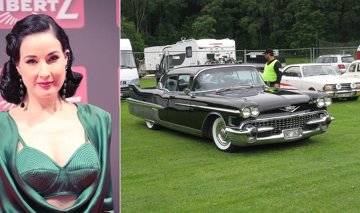 Dita Von Teese: 1958 Cadillac Fleetwood 
