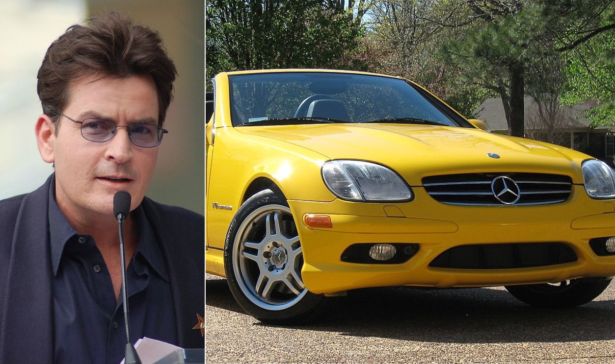 Charlie Sheen: Mercedes-Benz AMG SLK 320 