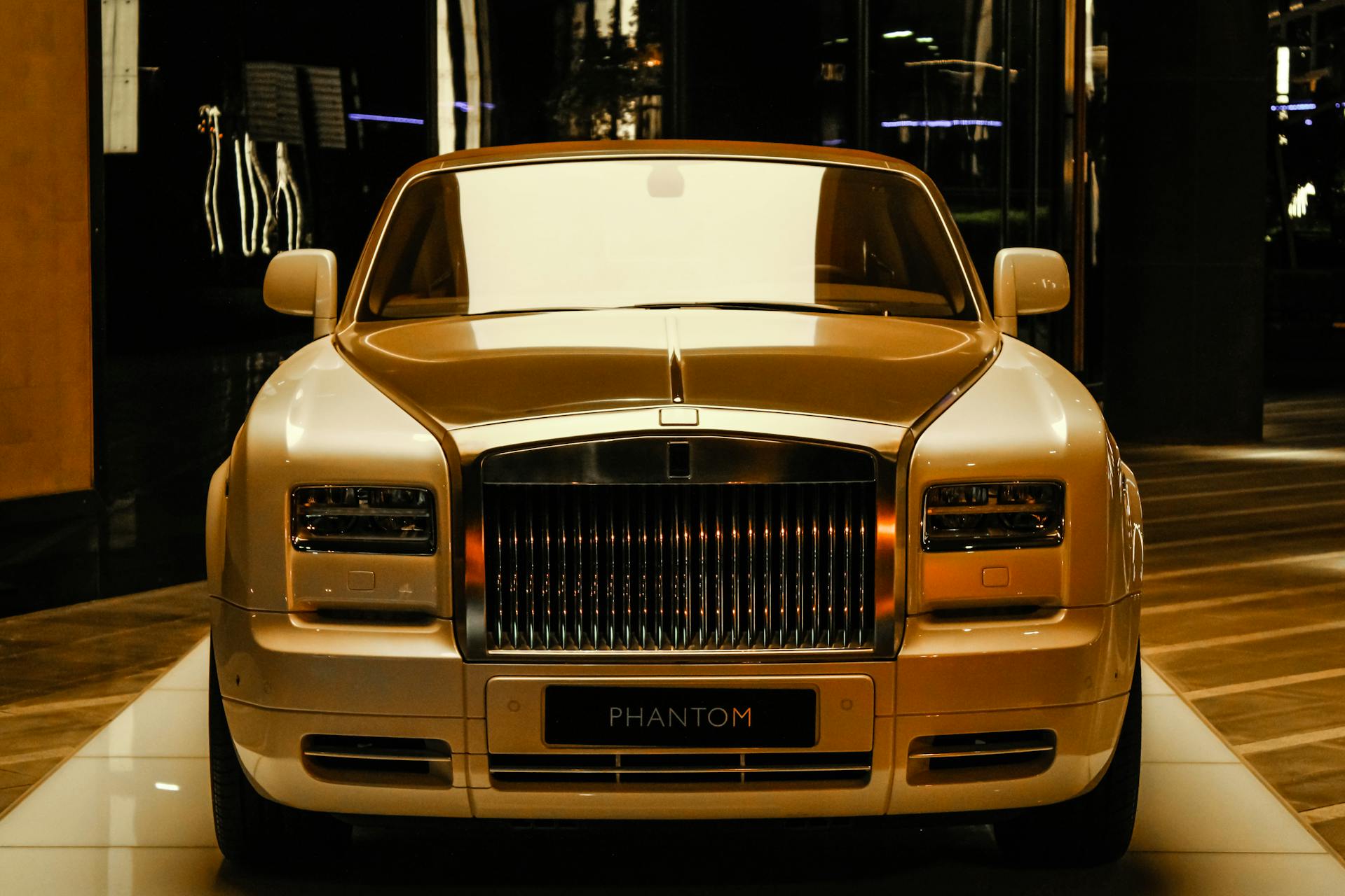 Golden Luxury car