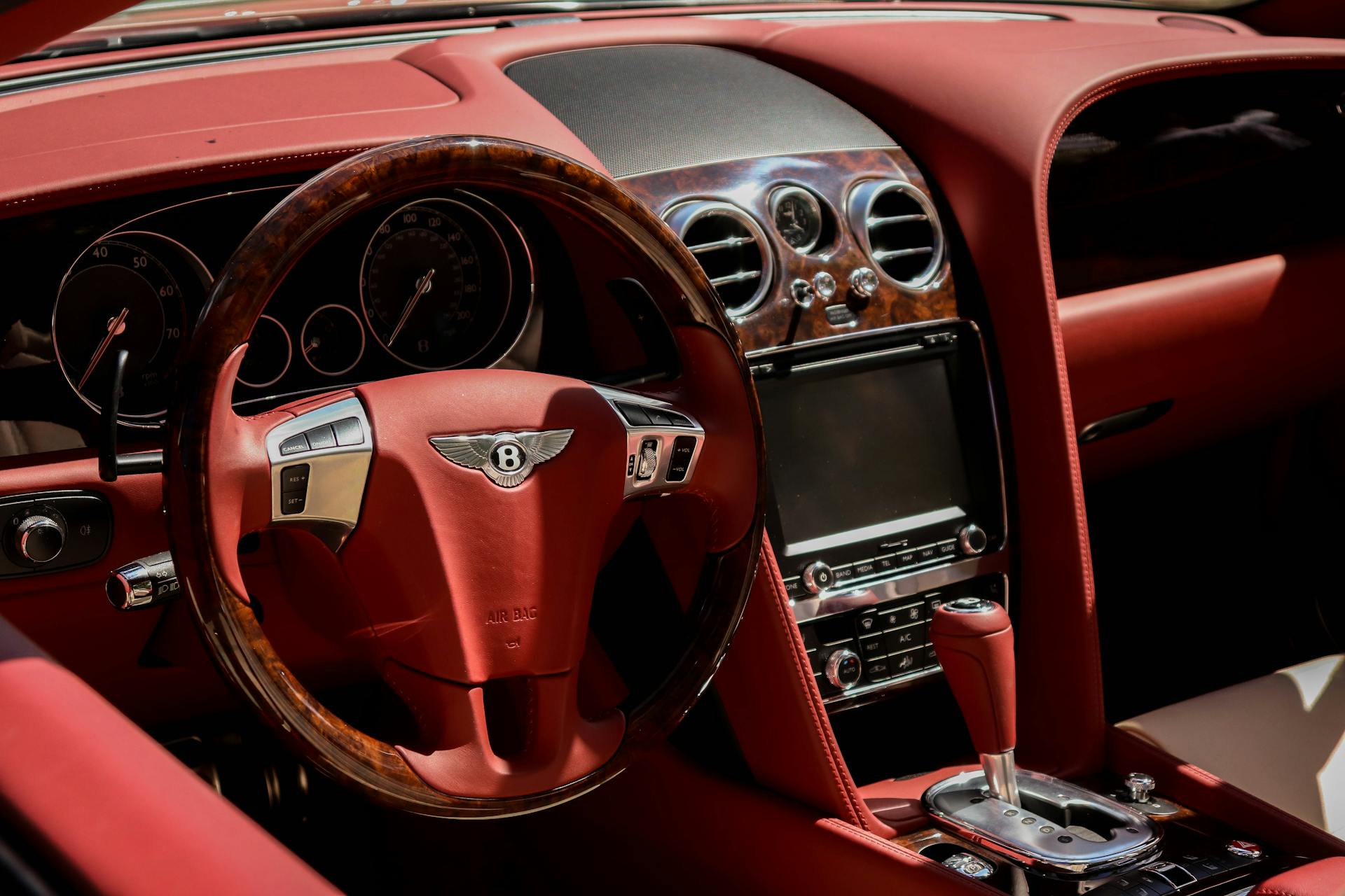 Interior of a Bentley
