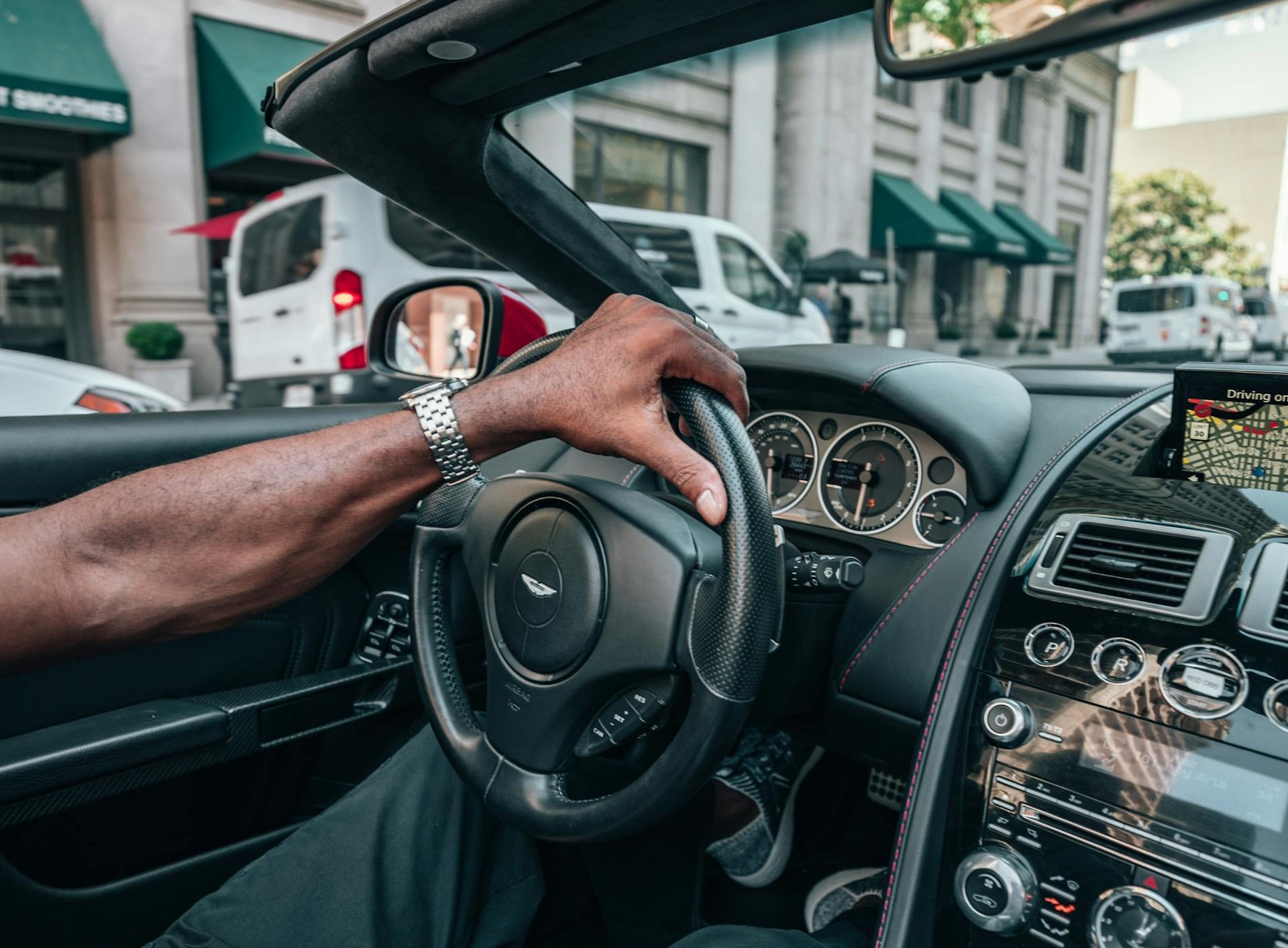  Aston Martin interior view