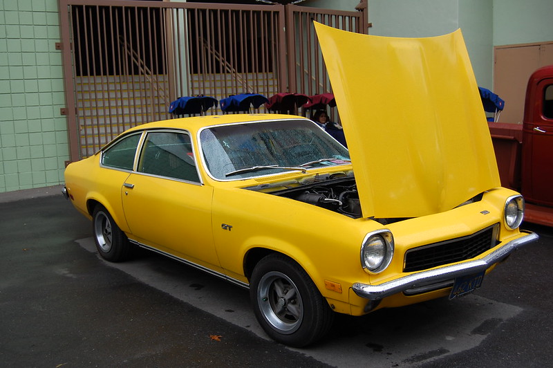 1973 Yellow Chevrolet Vega