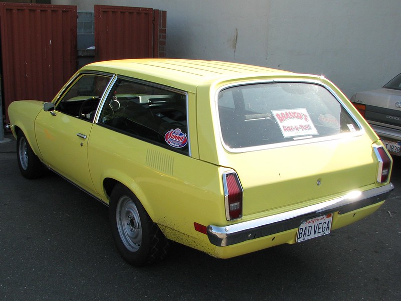1973 Yellow Chevrolet Vega Kammback Wagon